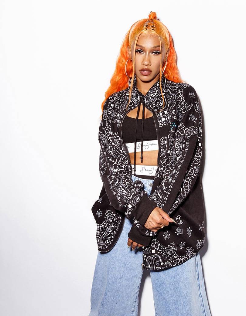 sean john hoodie orange