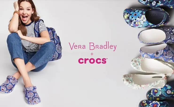 vera bradley crocs slides