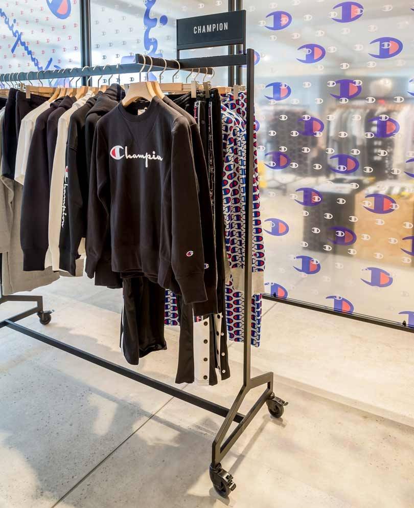 Champion opens women's pop-up store at 
