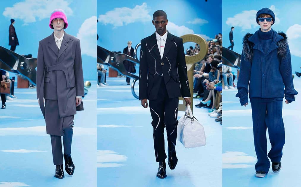 Abloh swaps streetwear for structure in Louis Vuitton AW20