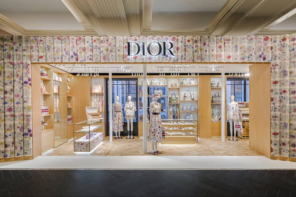 Dior unveils pop up libraries at Harrods for FW23 24 collection