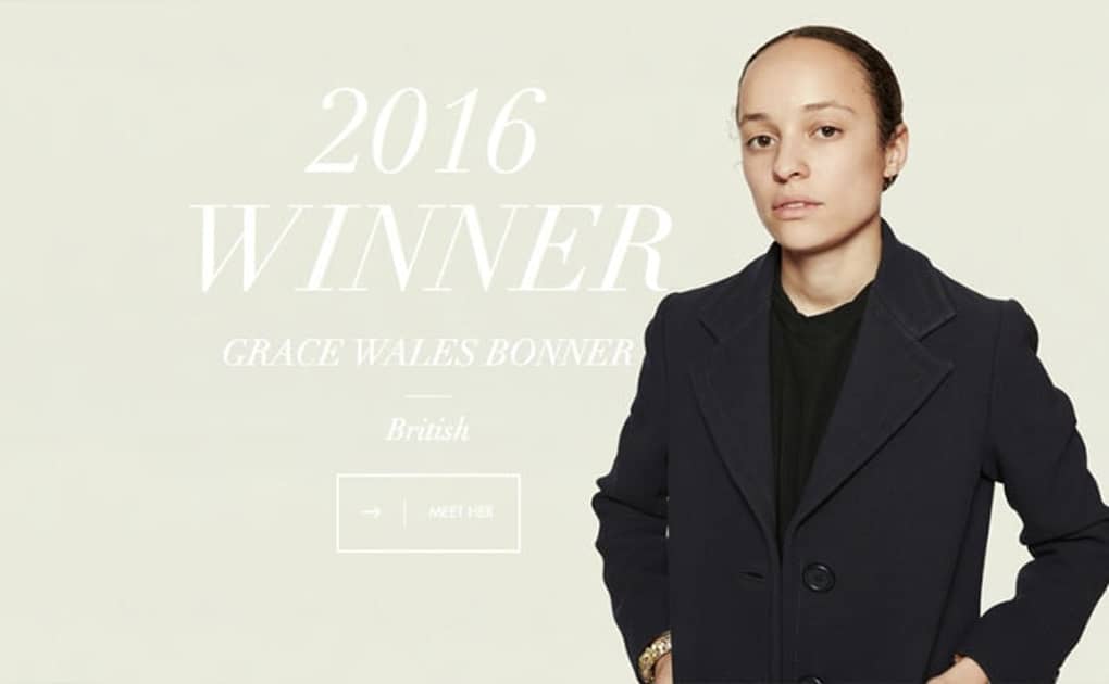 LVMH Prize 2016 Winner: Wales Bonner 
