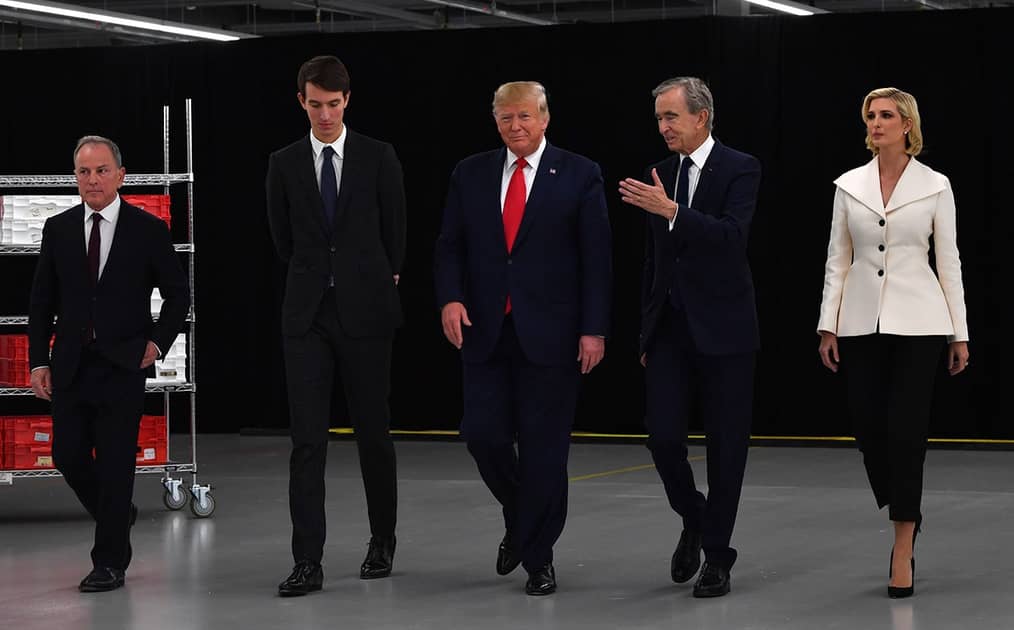 Donald Trump inaugura un taller de Louis Vuitton en Texas