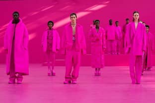Valentino showcases new Pantone pink shade at PFW
