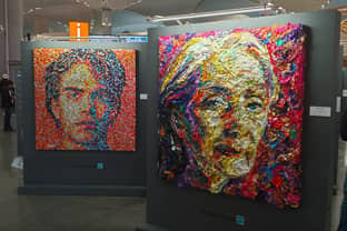 Turkish artist Deniz Sağdıç creates stunning portraits out of textile waste