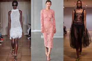 Three body conscious trends from NYFW SS24: sheer fabrics, crochet and lace