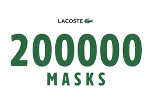 Lacoste alcanza las 200.000 mascarillas