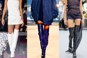 FW22 footwear trends: over the knee boots