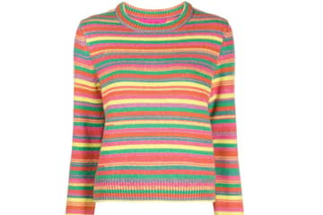 Van catwalk tot het straatbeeld: knitwear in regenboogkleuren
