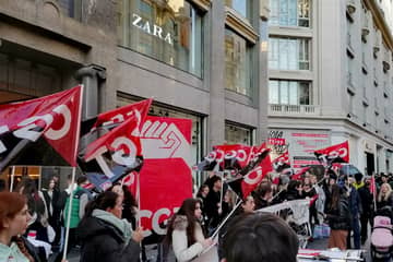 Inditex, entre nuevas protestas en Madrid y huelgas indefinidas en Galicia 