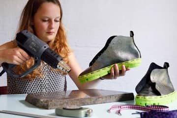In Bildern: Die Herstellung von gestrickten und 3D-gedruckten Schuhen