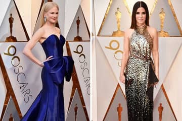Sandra Bullock Louis Vuitton Dress at the Oscars 2018