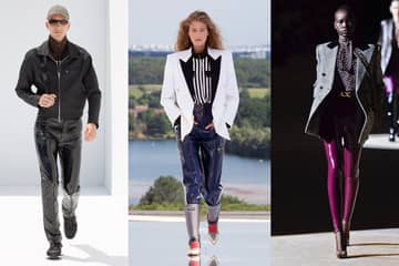 The vinyl trousers: from the runway to the high-street