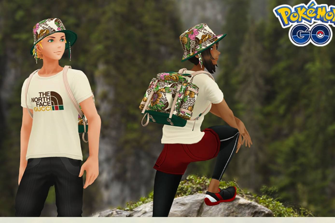 The North Face x Gucci Collection: avatar items now available in Pokémon GO