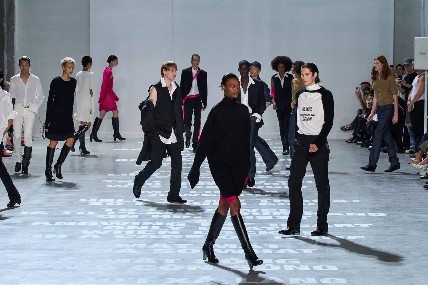 How was the new Helmut Lang show? 