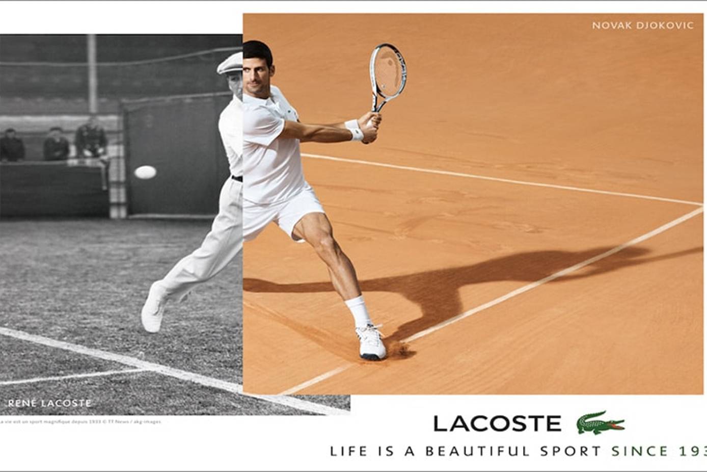 Novak Djokovic joins Lacoste's of
