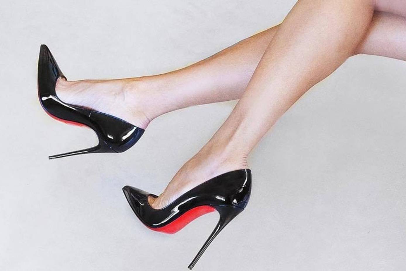 Louis Vuitton Classic Black Heels With Red Bottoms