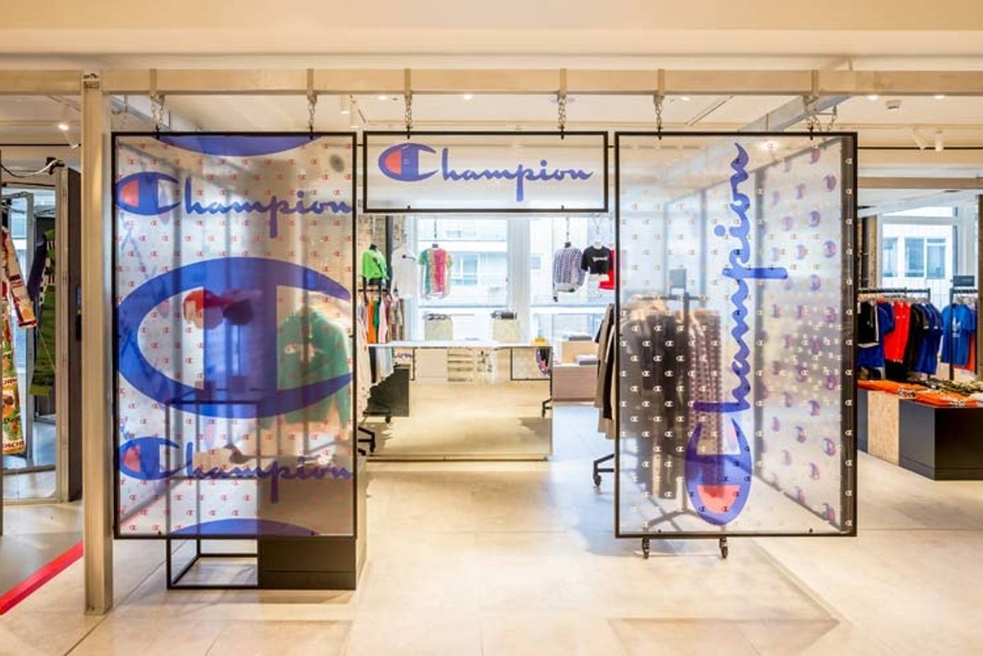 Champion opens pop-up store at