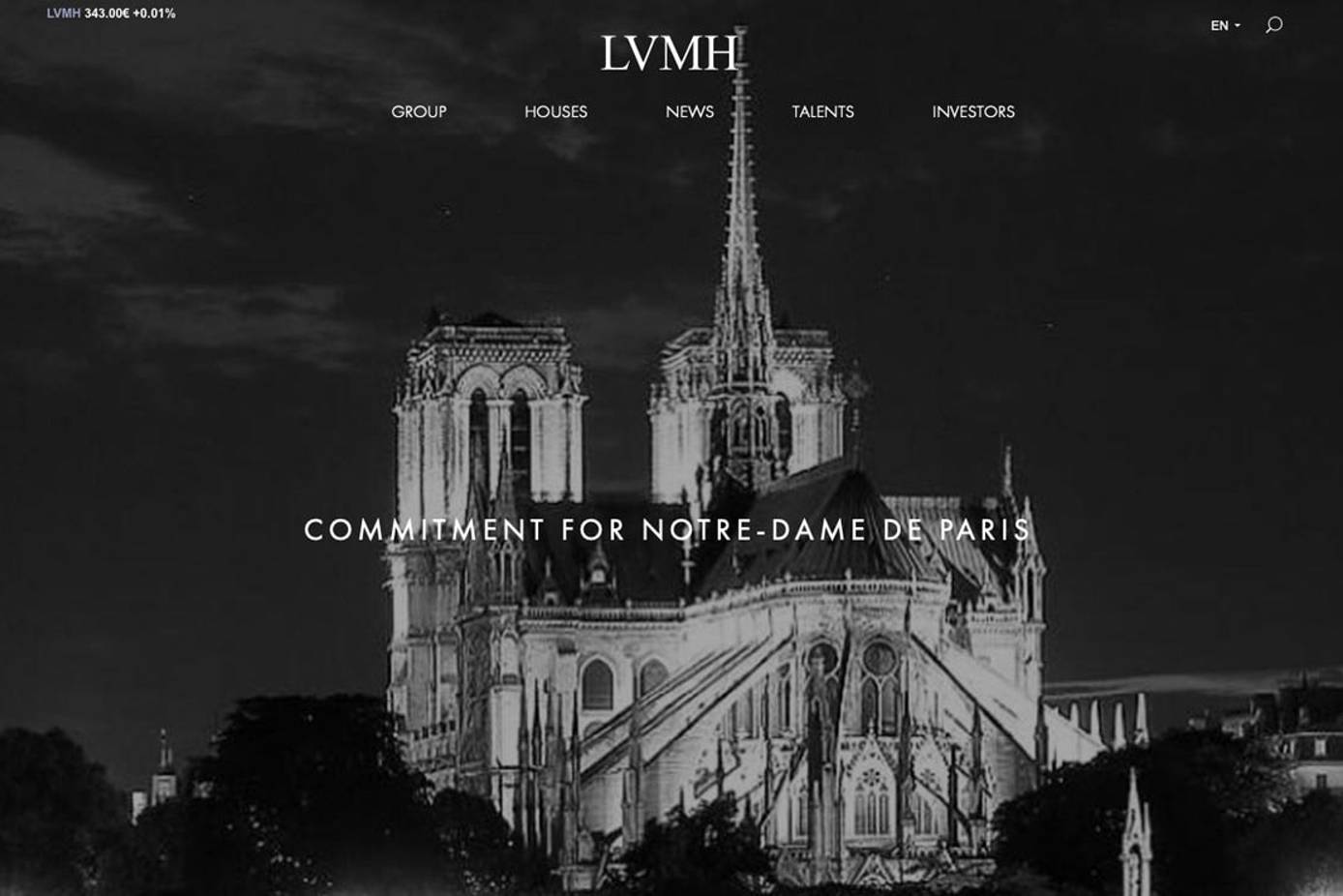 LVMH et Kering promettent 300 millions pour reconstruire Notre-Dame