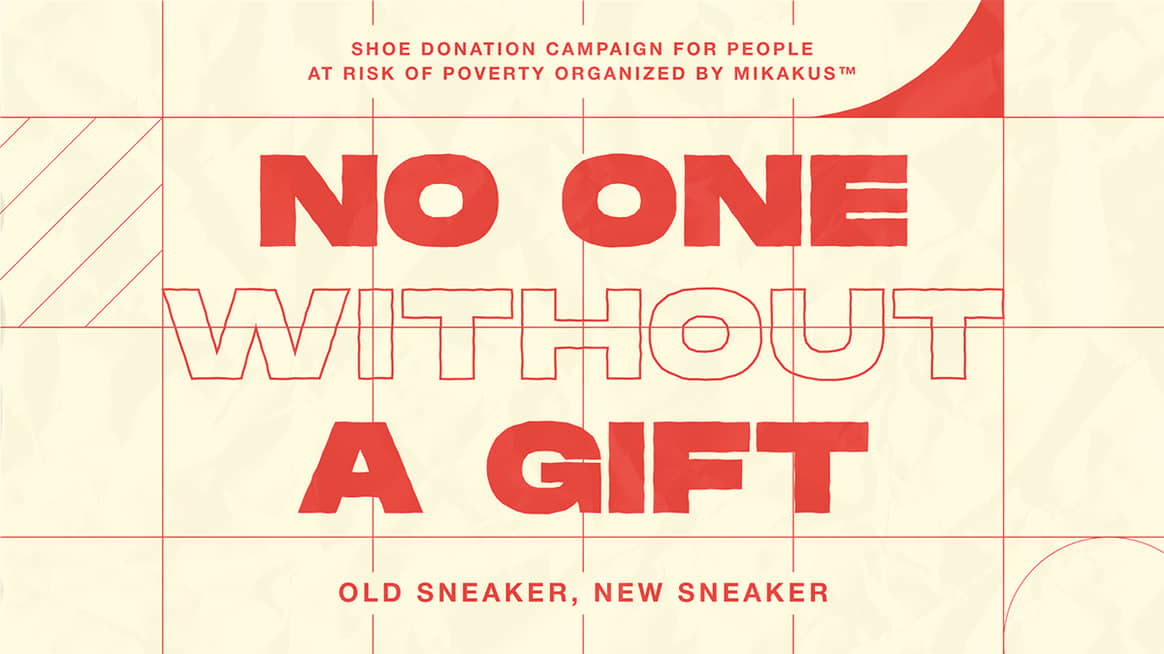 Mikakus - No One Without A Gift: La campaña solidaria que donará más de 300 pares de zapatillas a familias en riesgo de exclusión social