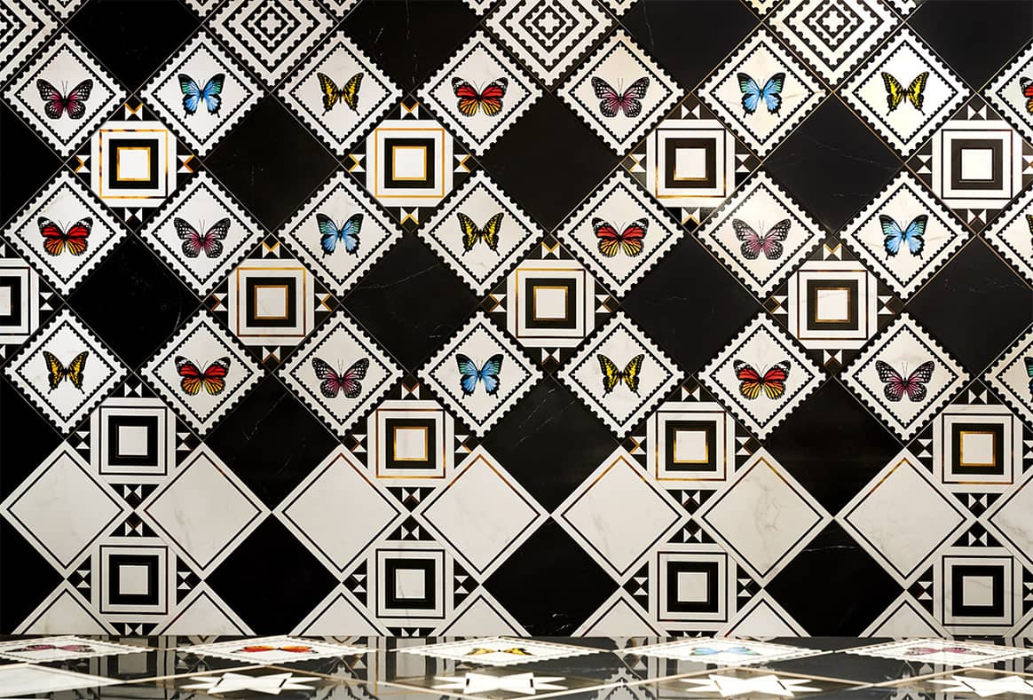 Mary Katrantzou designs ceramic tiles for Villeroy & Boch