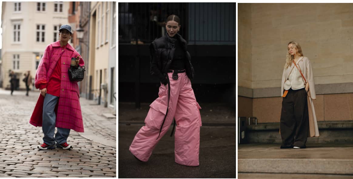 Die
Silhouetten der Hosen sind weit. Bild: Bryndis Thorsteinsdottir /Bryndis
Thorsteinsdottir / Claire Guillon / Copenhagen Fashion Week