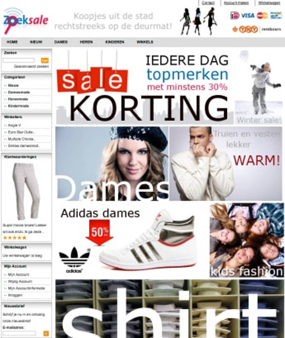 Zoeksale.nl: online koopjes van fysieke winkels shoppen