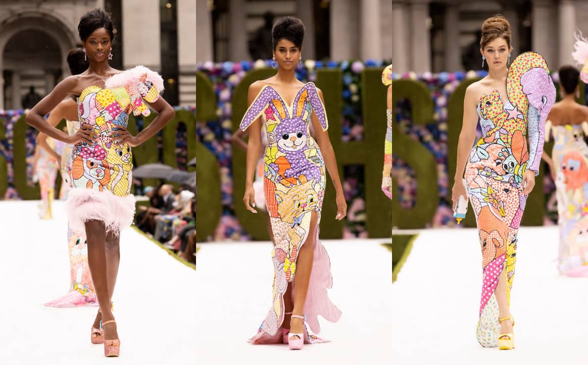 纽约时装周里的2022春夏系列： Moschino的童趣天桥