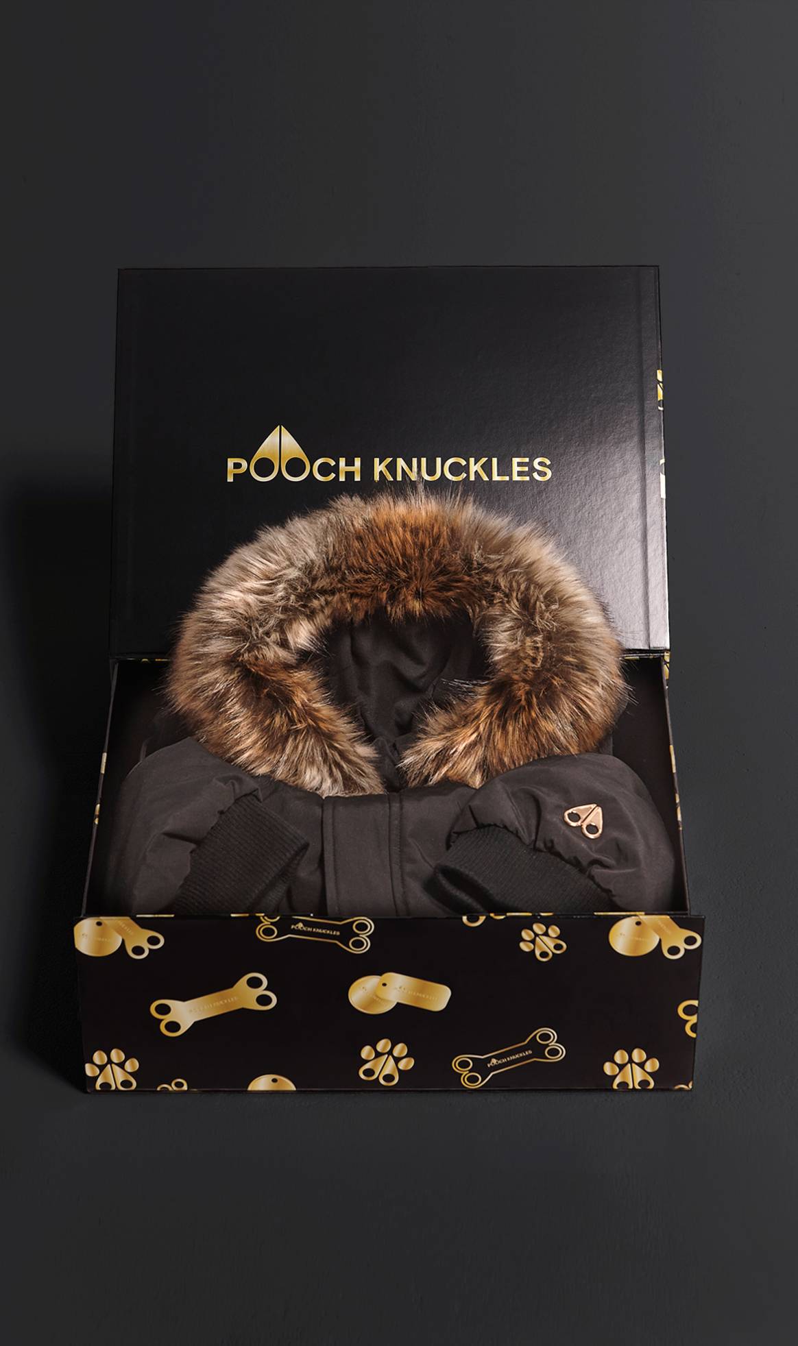 Image: Moose Knuckles; Pooch Knuckles photographed by Donat Boulerice