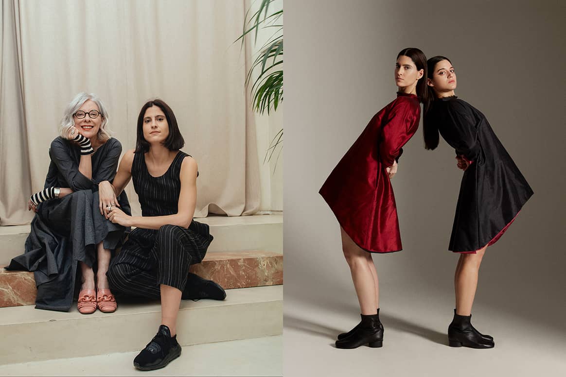 Iamgen: Yolanda Larrañeta y su hija Virginia Aranaz, fundadoras de la firma María Goya (izquierda). Derecha: imagen por cortesía de la marca.