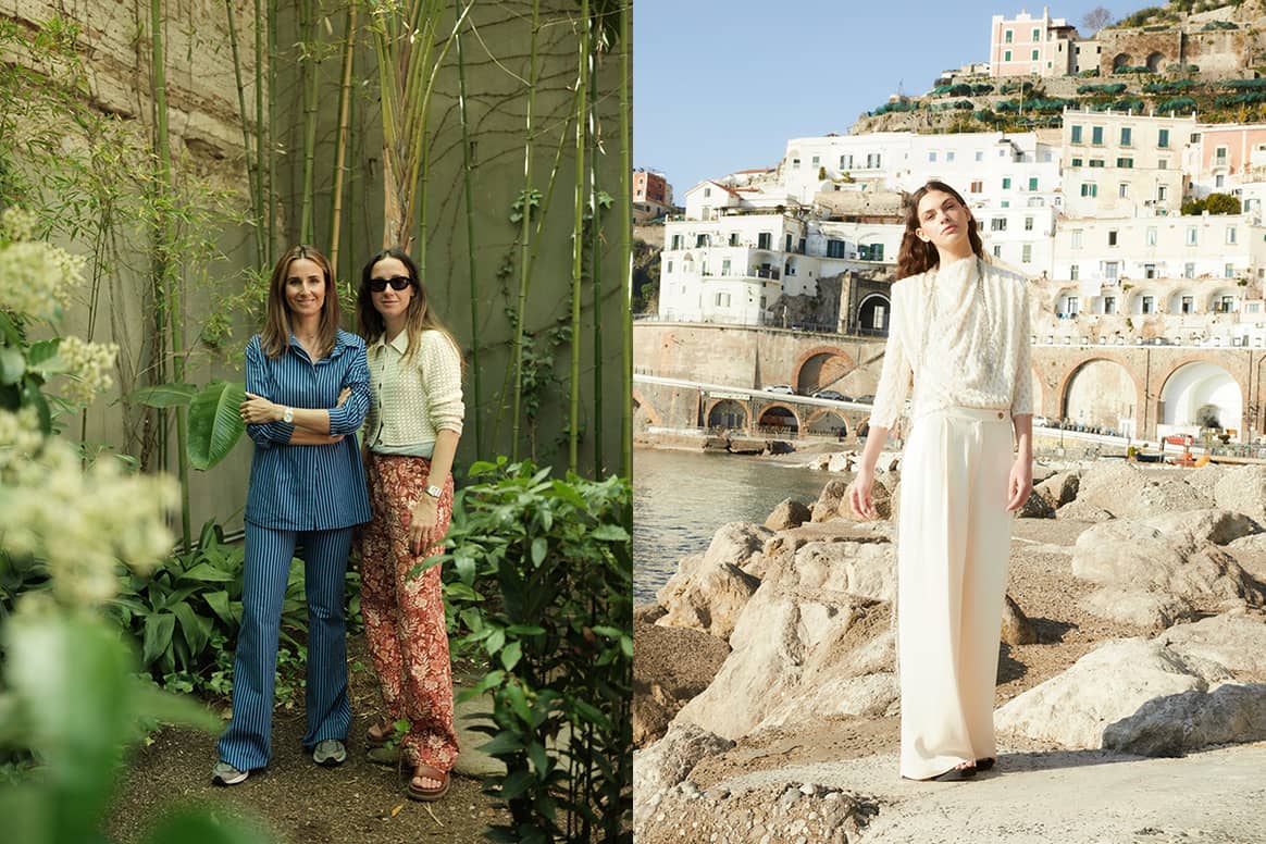 Créditos: Sofía y Lucía Roca, las hermanas fundadoras de la marca española Sophie and Lucie (izquierda). Derecha: Sophie and Lucie, imagen por cortesía de la marca.