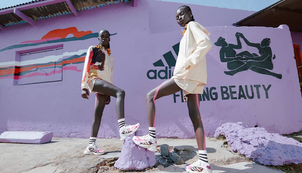 Kijken: Adidas en Thebe Magugu lanceren gezamenlijke collectie