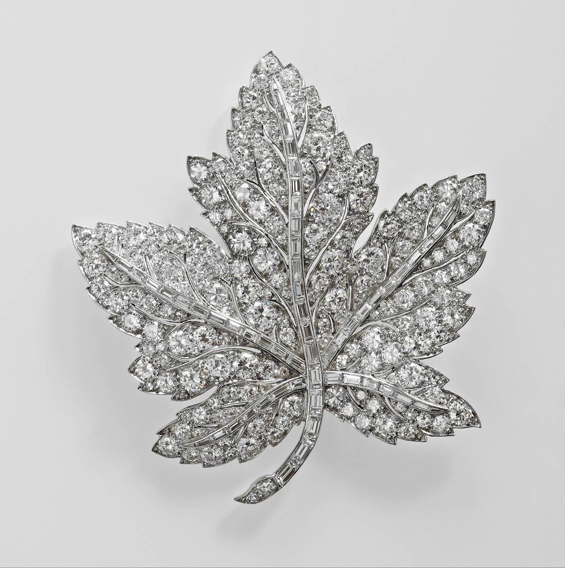 Image: Royal Collection Trust; Asprey & Co.,  Canadian Maple-leaf Brooch, 1939