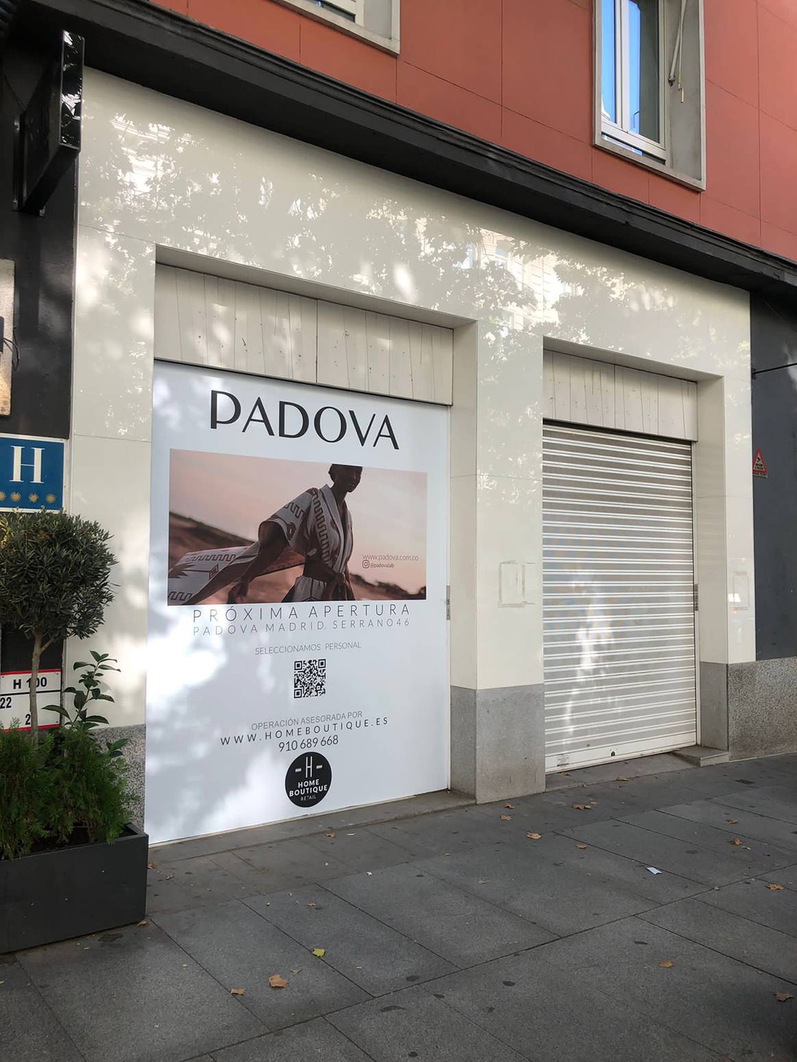Photo Credits: Próxima tienda de Padova en el número 46 de la calle de Serrano de Madrid. Home Boutique Real Estate, fotografía de cortesía.