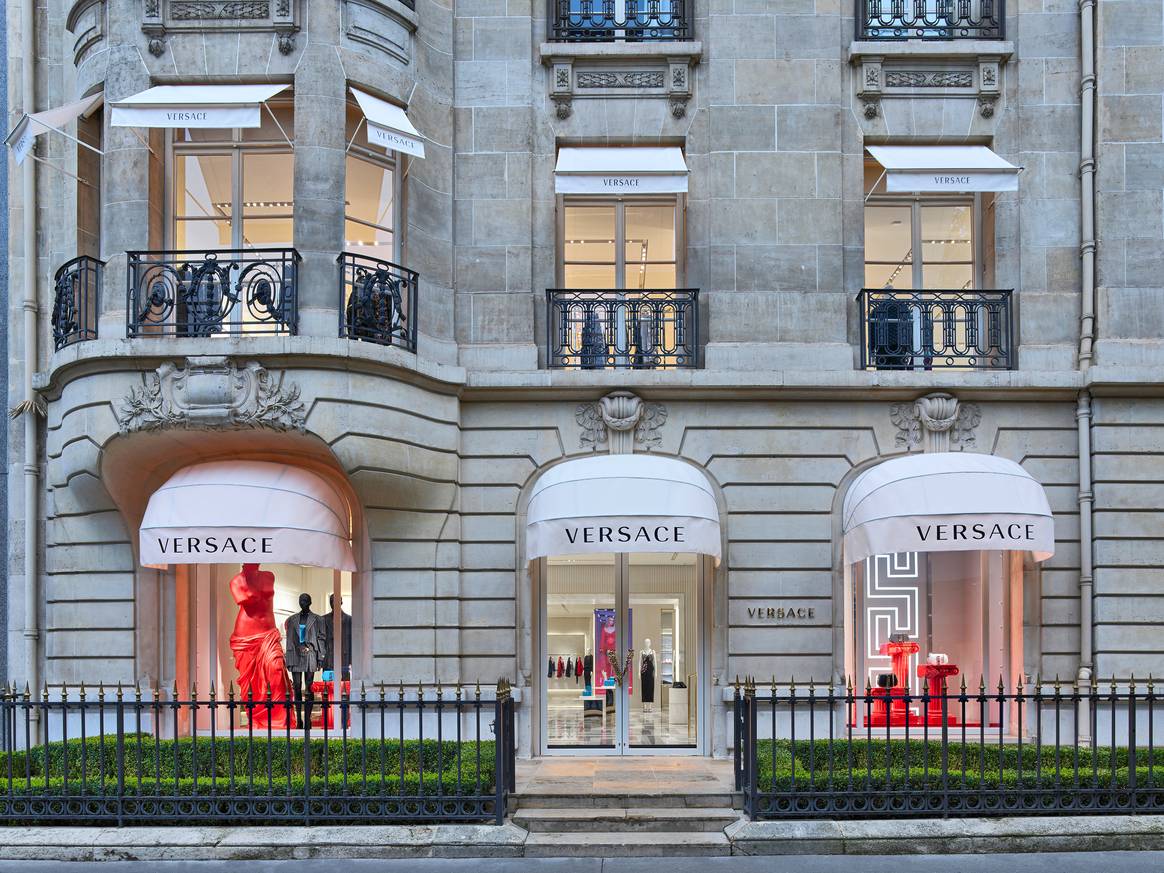 Image: Versace; Paris boutique