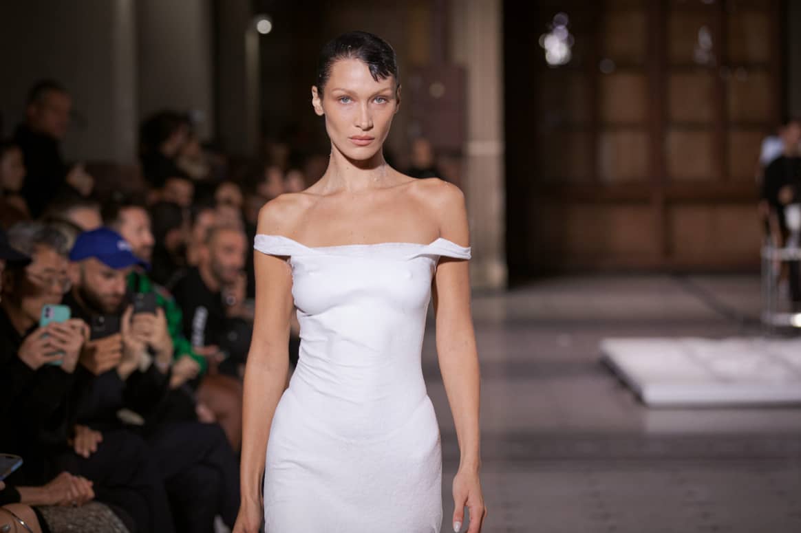 Bella Hadid Closed Coperni With a Spray-On Dress - Fashionista