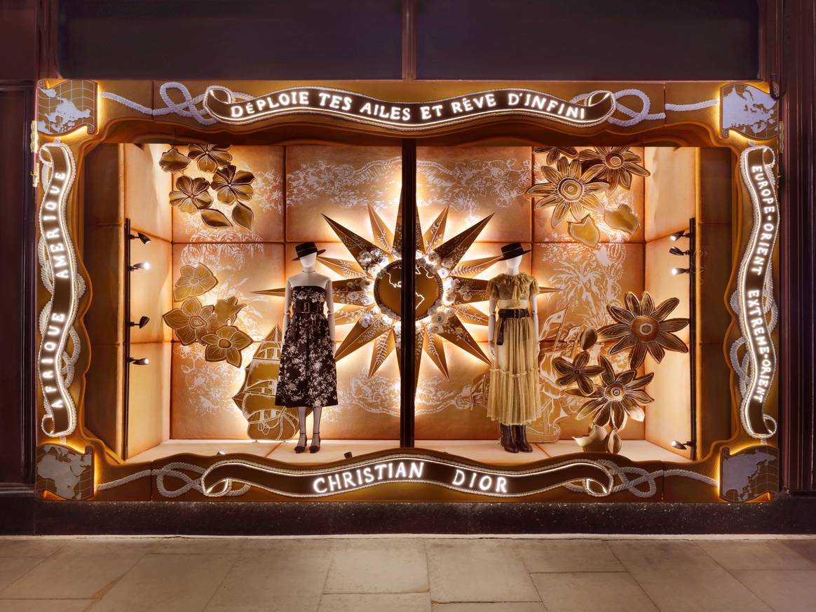 Dior Transforms Harrods Into A Gigantic, Fashion-Filled Gingerbread House  For Christmas