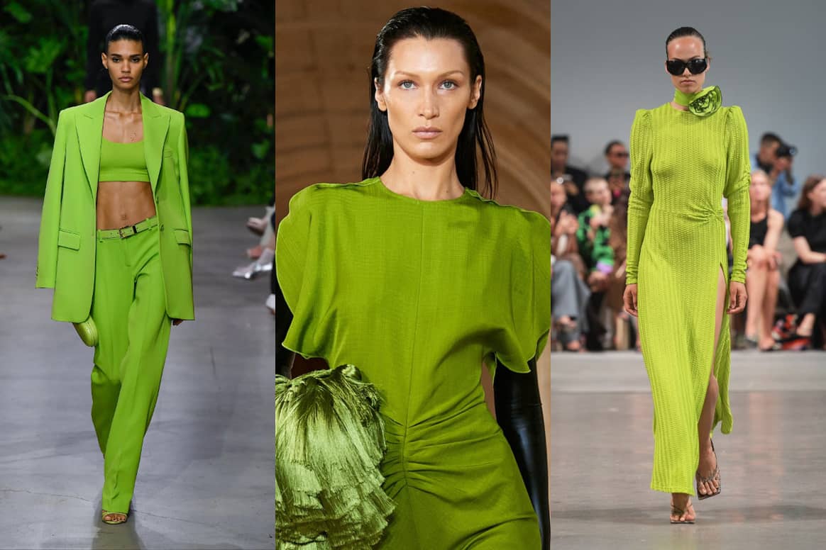 SS23 Collections. (From left) Image: Michael Kors, Victoria Beckham, Gestuz