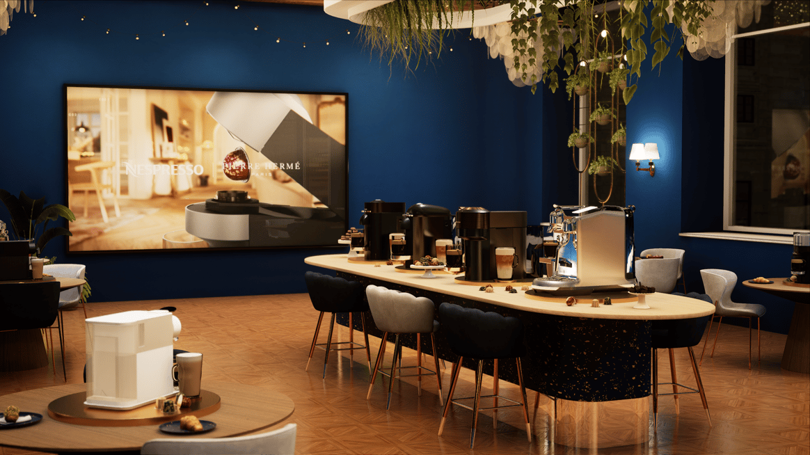 Bloomingdale's virtueller Store, Nespresso's Fläche. Bild: Emperia.
