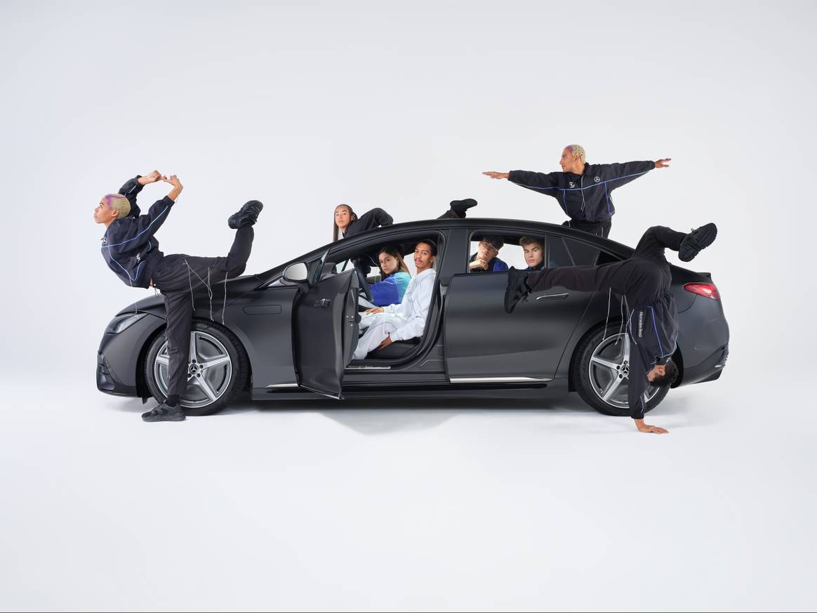 Image: Mercedes-Benz; Photography by Justin French, set design by Isabel + Helen and movement direction by Saul Nash