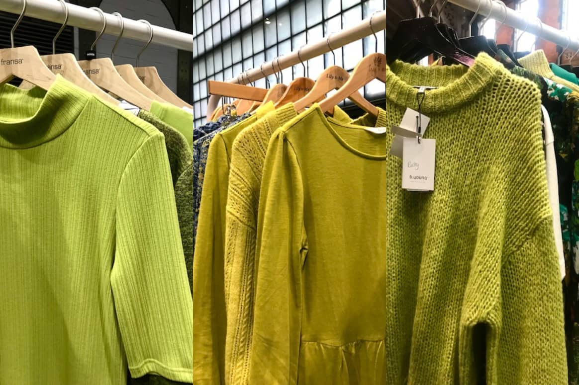 Lime green at Just Around the Corner. (From left) Collections of Fransa, Lily & Me and B. Young. Image by FashionUnited