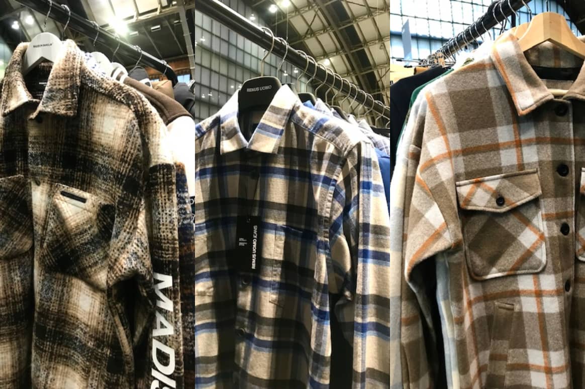 Flannel shirts at Just Around the Corner. (From left) Collections of Madison Barclay, Remus Uomo and Swanndri. Images by FashionUnited