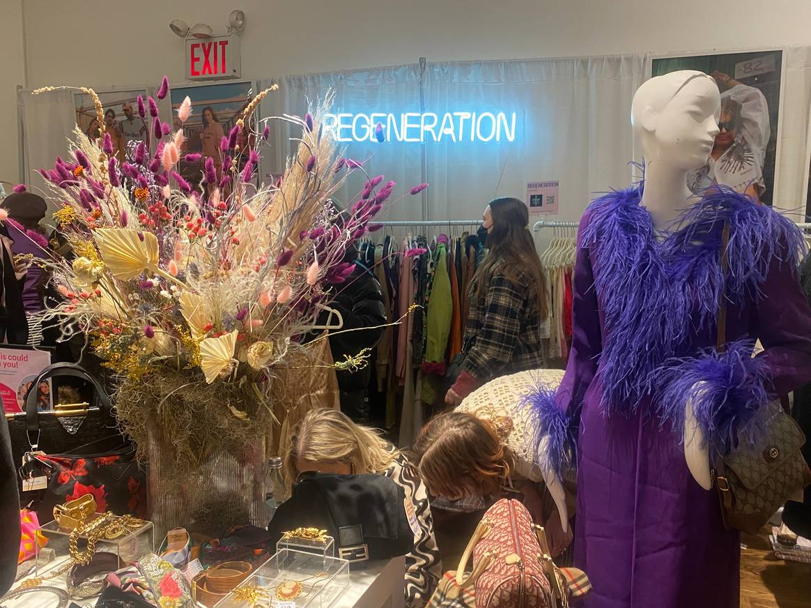 Vendor Regeneration displays its vintage selection at Manhattan Vintage Show