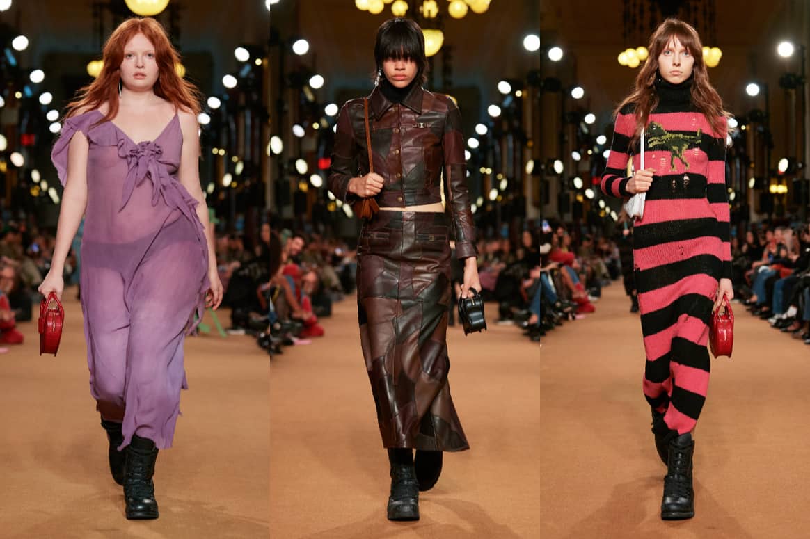 Looks from Coach FW23 at NYFW. Image: Coach