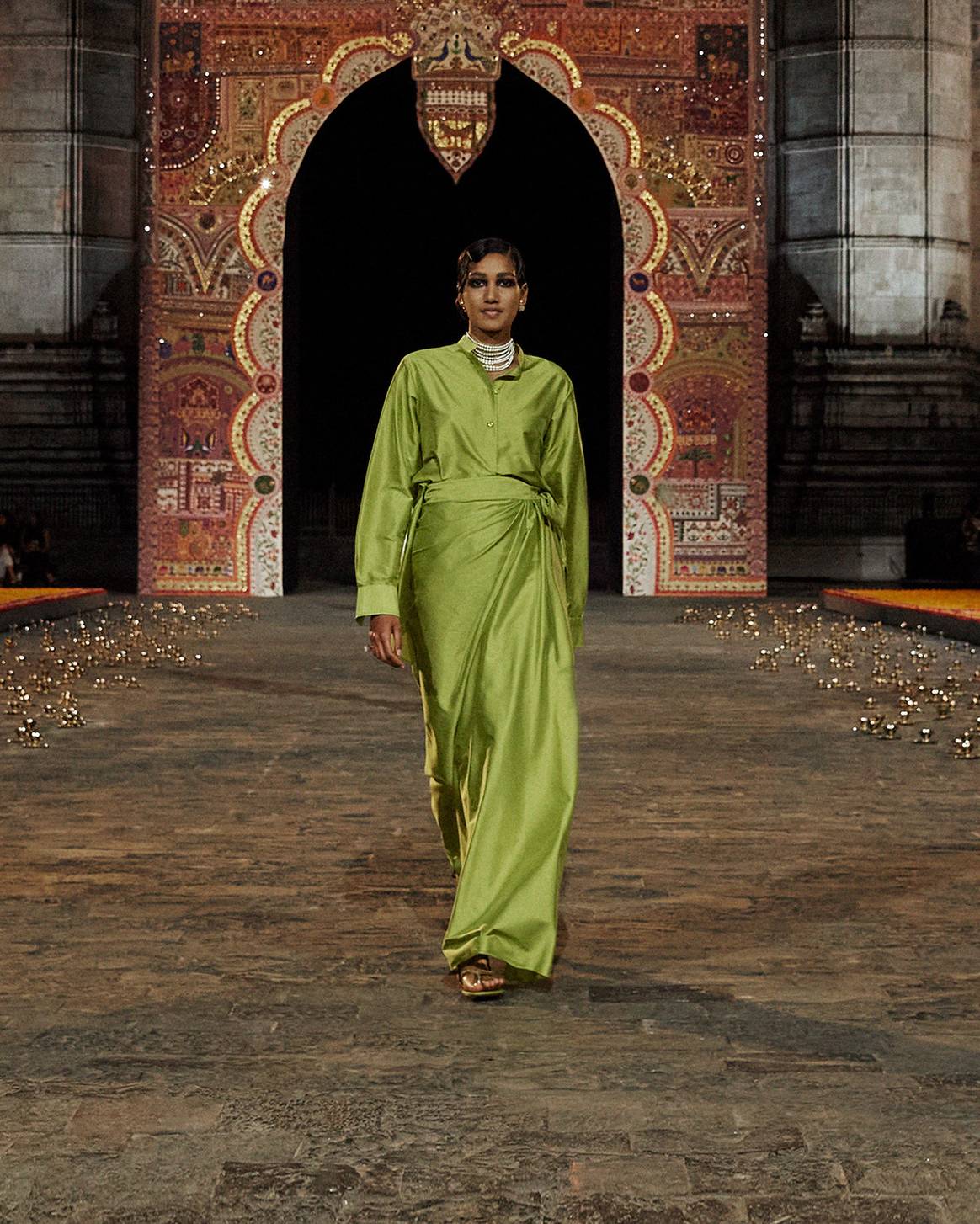 Photo Credits: Dior, desfile de presentación en Bombay de la colección de mujer para la temporada de otoño Fall 2023.