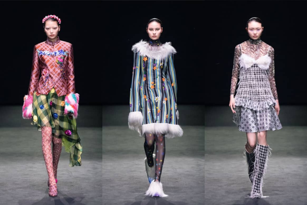 Shuting Qiu AW23, Shanghai Fashion Week. Image: Dia Communications,Tube Showroom