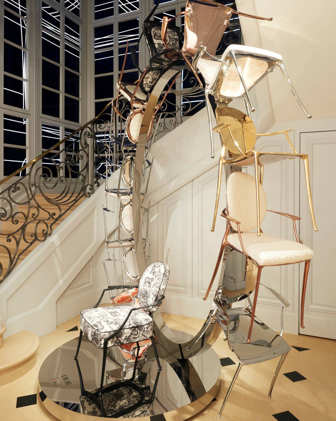 The Monsieur Dior armchair by Dior by Starck. Photo: Dior