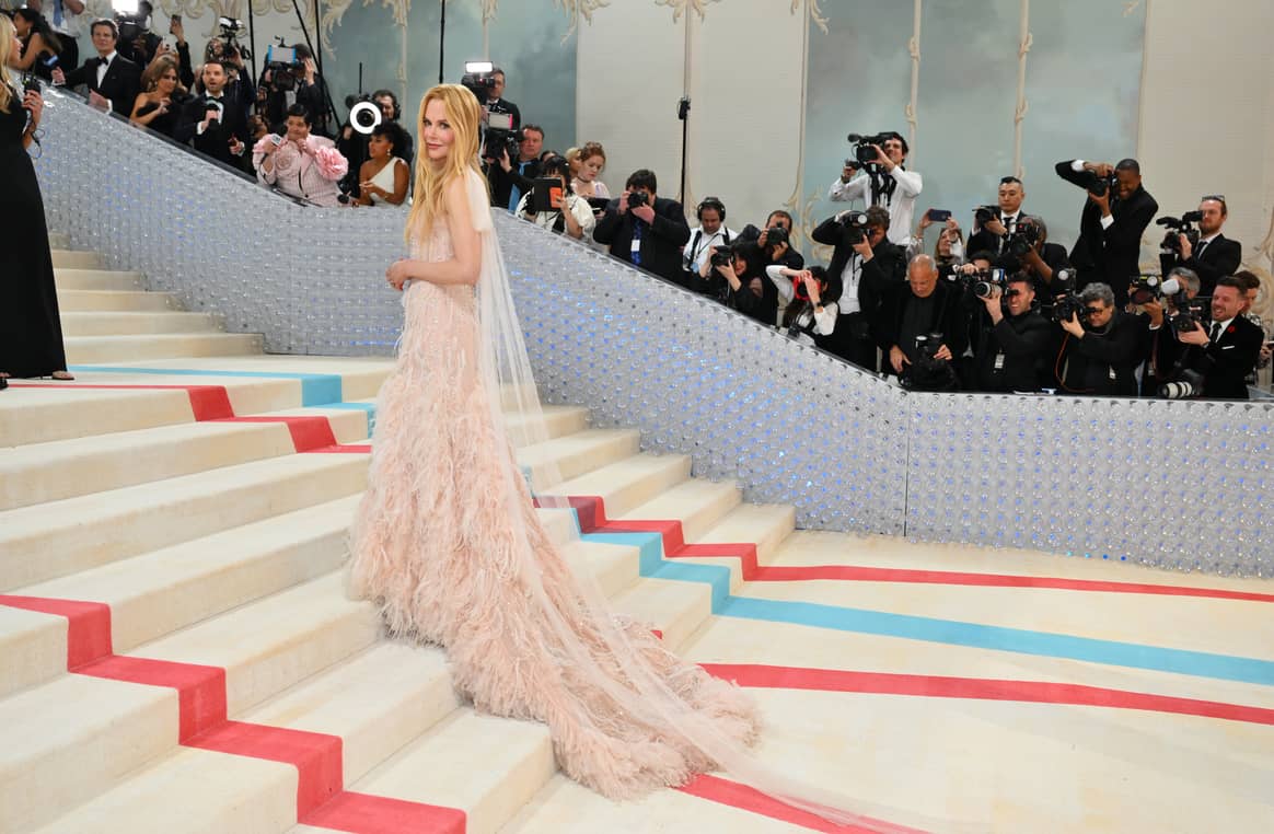 Nicole Kidman wearing Chanel for the Met Gala 2023. (Photo by ANGELA WEISS / AFP)