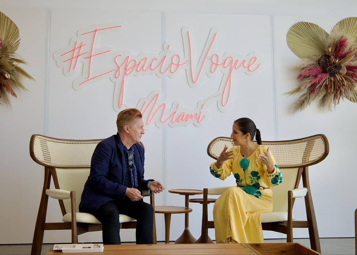 Vogue Mexico & Latin America X Istituto Marangoni Miami Scholarship launches with chat between IMM's Dean of Fashion Keanan Duffty and Vogue Mexico & Latin America's Head of Content, Karla Martinez de Salas
