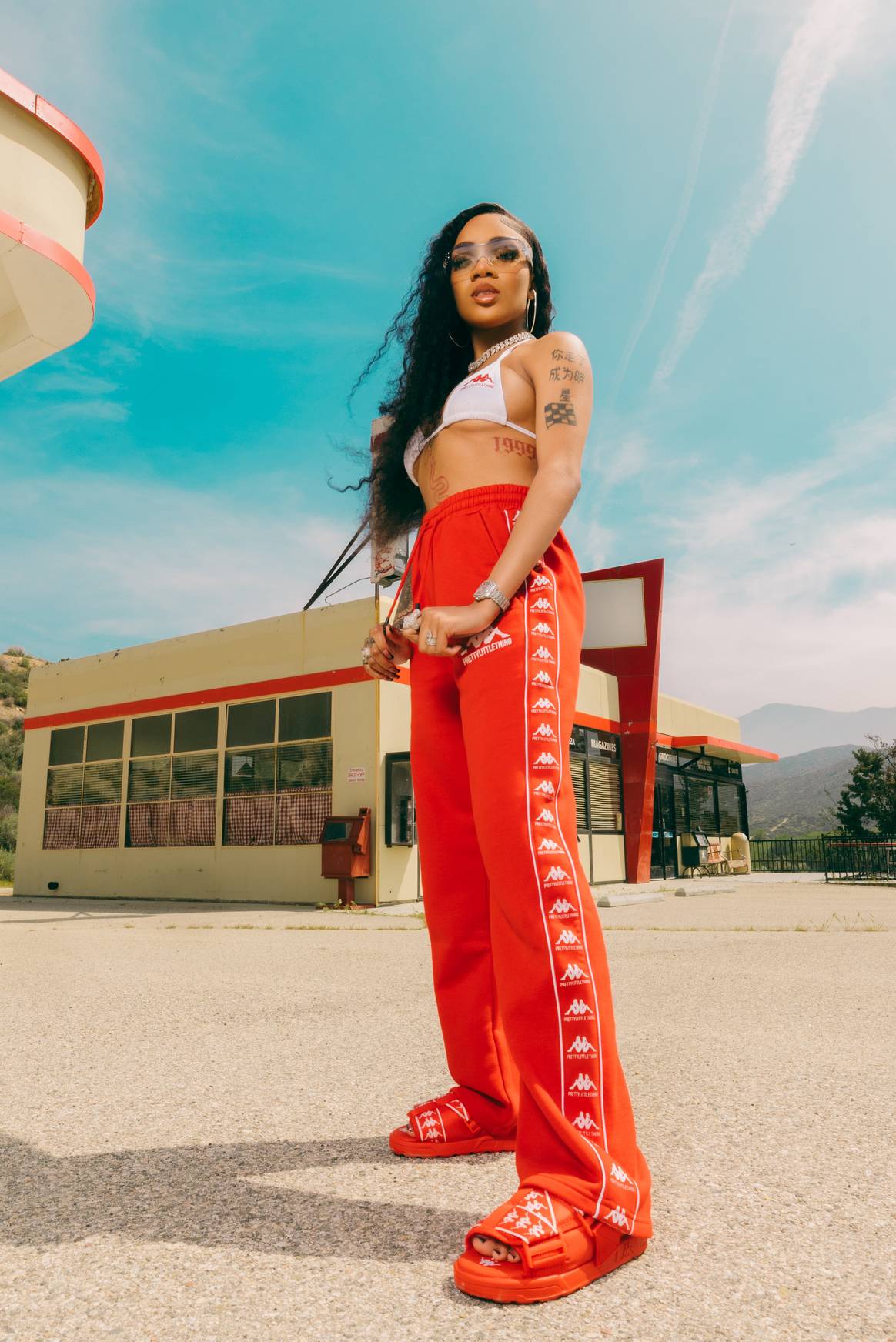 Image: PrettyLittleThing x Kappa collection